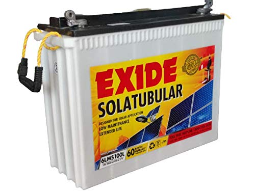 To kill Bother wagon Exide Solar 6LMS 100L- 12v 100ah Solar Battery |  Exidebatteryinverterchennai.com
